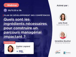 Webinar parcours managérial Groupe FEL investissement